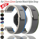20mm 22mm Trail Nylon Sports Strap For Garmin Forerunner 965 955 570 970 165 55 Wristband Garmin Venu 2-3-4 45mm/Active 6-5 Band
